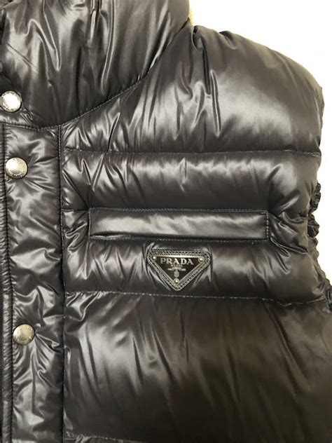 gilet uncinetto prada|prada padded gilet.